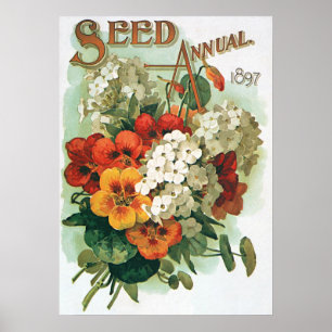 Vintage Eastman's Seed Catalogue Cover Art, 1897 Poster