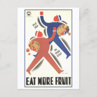 Vintage "Eat More Fruit" Poster