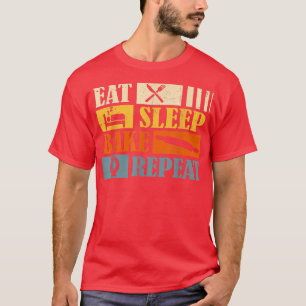 Vintage Eat Sleep Bake Repeat Funny Baking Gifts T-Shirt