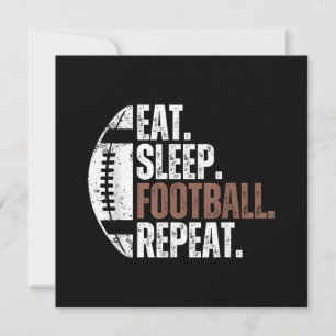 Vintage Eat Sleep Football Repeat