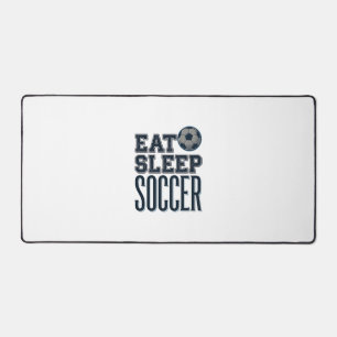 Vintage Eat Sleep Soccer Shirt Design (2)_1 Desk Mat