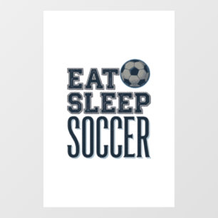 Vintage Eat Sleep Soccer Shirt Design (2)_1 Window Cling