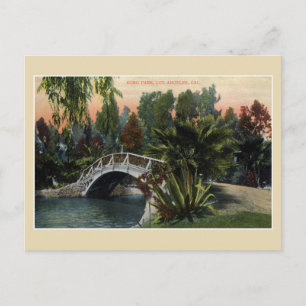 Vintage Echo Park Los Angeles Postcard