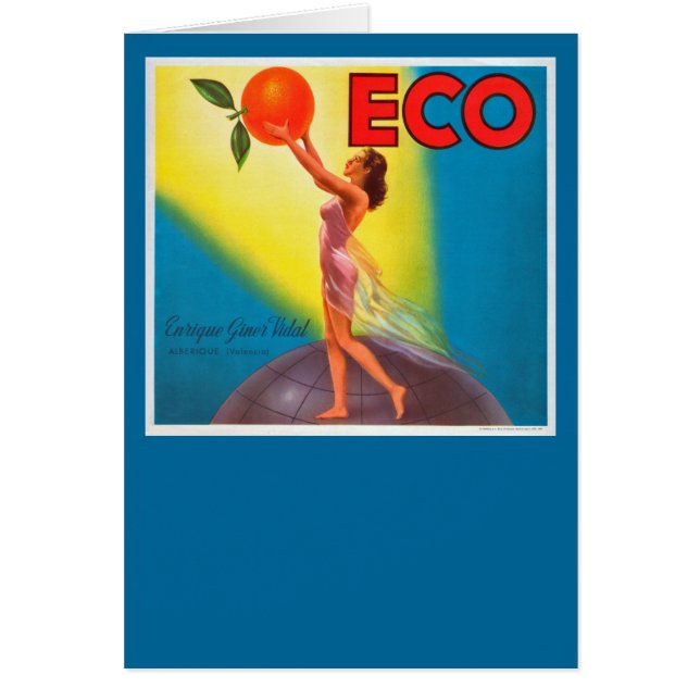 Vintage Eco Orange Label (Front)