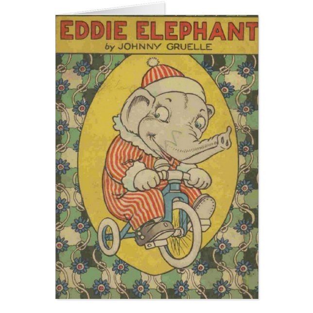 Vintage - Eddie Elephant 1921 Book Cover, (Front)