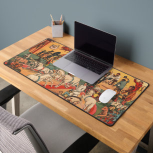 Vintage Eddy Brothers Circus Poster Desk Mat