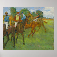 Vintage Edgar Degas Before the Race Horse Art