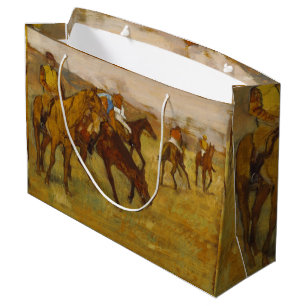 Vintage Edgar Degas Before the Race Large Gift Bag