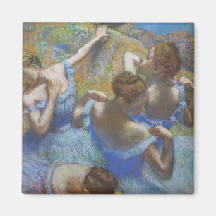 Vintage Edgar Degas Blue Dancers Ballet Art Magnet