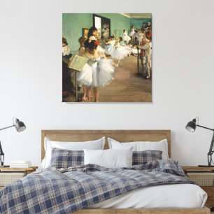 Vintage Edgar Degas The Dance Class Ballet Art Canvas Print
