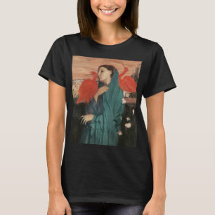 Vintage Edgar Degas Young Woman with Ibis Art T-Shirt