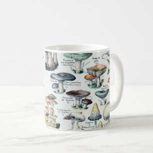 Vintage Edible Mushroom Chart Coffee Mug