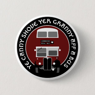 Vintage Edinburgh Double-decker Bus Badge