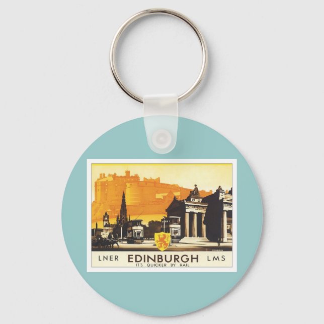Vintage Edinburgh LNER Key Ring (Front)