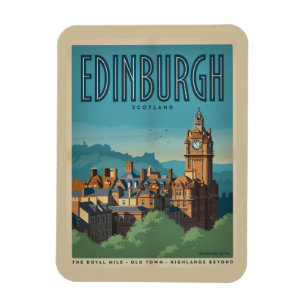 Vintage Edinburgh Scotland capit gifts & souvenirs Magnet