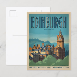 Vintage Edinburgh Scotland capit gifts & souvenirs Postcard