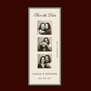 Vintage Editorial Photobooth Save The Date