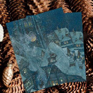 Vintage Edmund Dulac Snow Queen Postcard