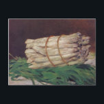 Vintage Edouard Manet Bunch of Asparagus Postcard<br><div class="desc">A beautiful print of "Bunch of Asparagus" created in 1880 by French painter Edouard Manet (1832 - 1883) as an oil on canvas painting.</div>