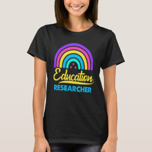 Vintage Education Researcher Rainbow Educational R T-Shirt