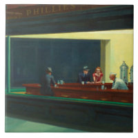 Vintage Edward Hopper Nighthawks Diner Poster