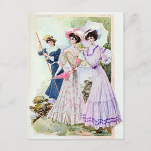 Vintage Edwardian Ladies Postcard