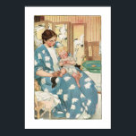 Vintage Edwardian Mother with Child Poster<br><div class="desc">Vintage Edwardian Era illustration showing a mother and child.</div>