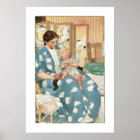 Vintage Edwardian Mother with Child