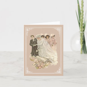Vintage, Edwardian Wedding Notecard
