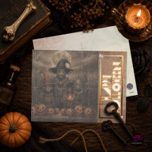 Vintage Eerie Scarecrow Halloween