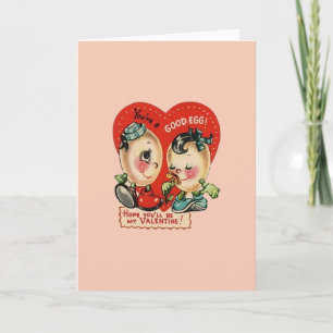 Vintage Eggs Valentine's Day Card