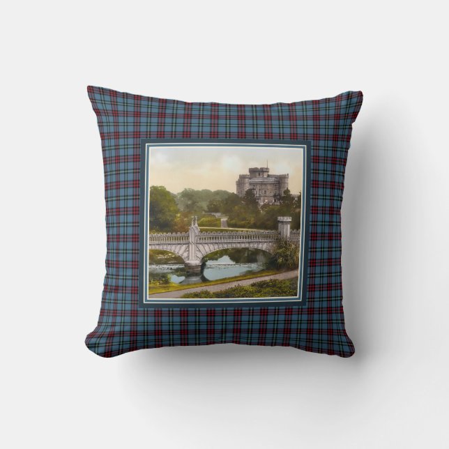 Vintage Eglinton Castle Montgomery Tartan Cushion (Front)