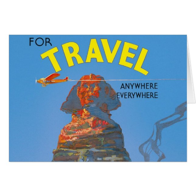 Vintage Egypt Air Travel Advertisement (Front Horizontal)