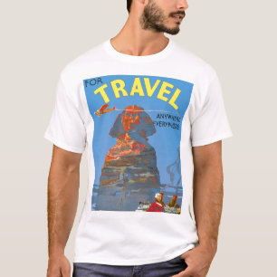 Vintage Egypt Air Travel Advertisement T-Shirt