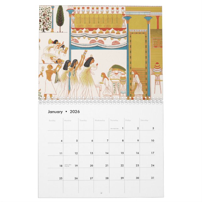 Vintage Egypt avon Egypt North Africa Calendar (Jan 2026)