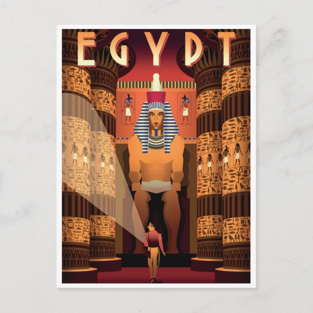 Vintage Egypt country ancient vacation retro Postcard (Front)