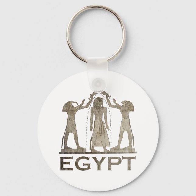 Vintage Egypt Key Ring (Front)