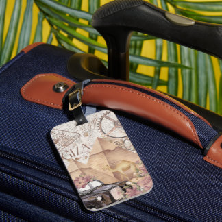 Vintage Egypt Luggage Tag