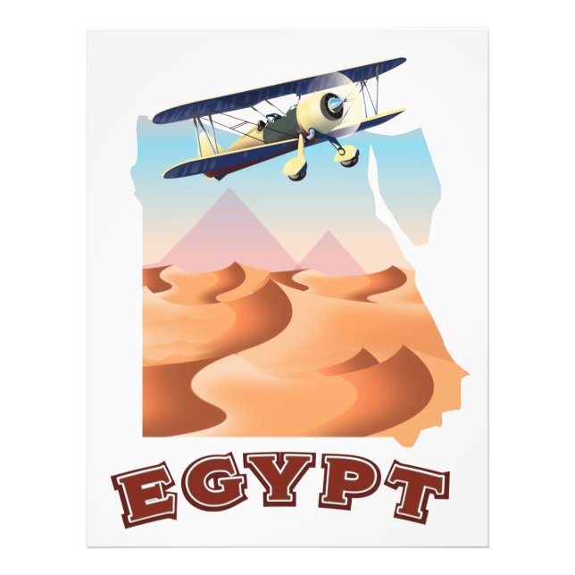 Vintage Egypt Map travel poster (Front)