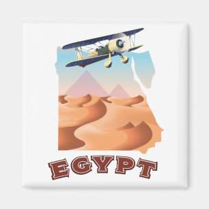 Vintage Egypt Map travel poster Magnet