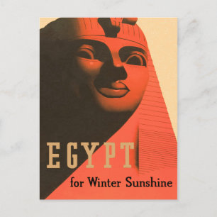 Vintage Egypt Sphinx Postcard