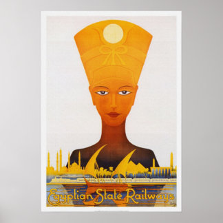 Vintage Egypt Travel Advertising Art Poster