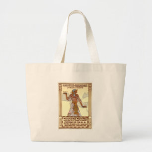 Vintage Egypt Travel Large Tote Bag