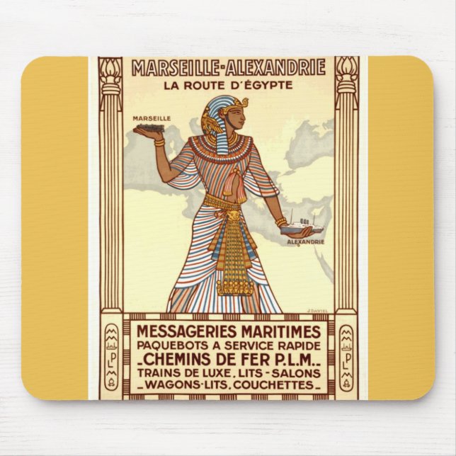 Vintage Egypt Travel Mousepad (Front)