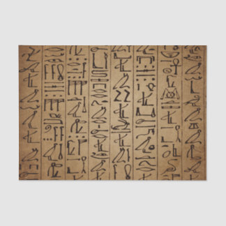 Vintage Egyptian Hieroglyphics Paper Print