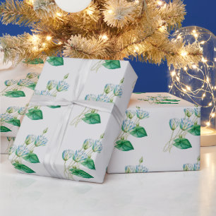 Vintage Egyptian Lotus Flower Wrapping Paper