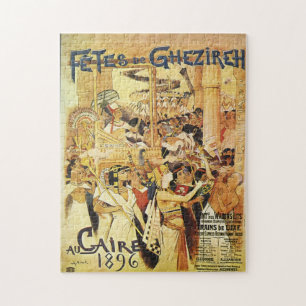 Vintage Egyptian Themed railway jigsaw puzzle
