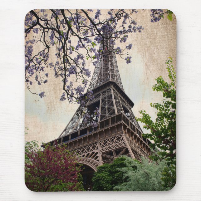 Vintage Eiffel Tower 2 Mouse Mat (Front)