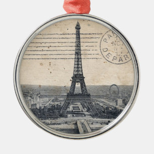 Vintage Eiffel Tower Metal Tree Decoration