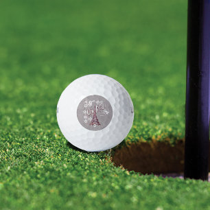 Vintage Eiffel Tower Oh Paris France Daisy Golf Balls